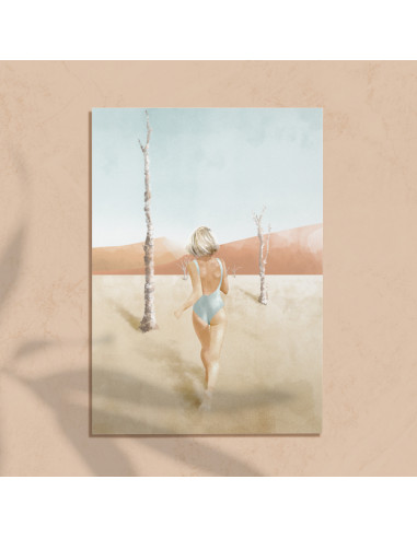 Affiche - Running Girl - 30 x 40 cm