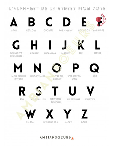 Affiche - Ambiansoeurs - L'alphabet...