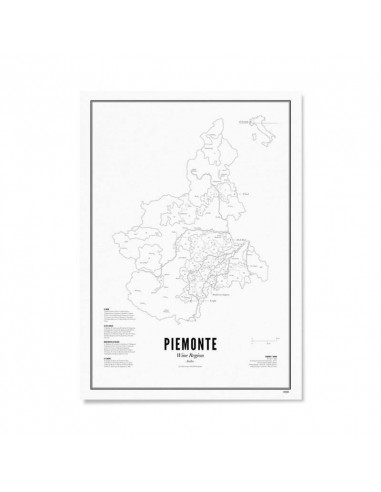 Affiche - Piémont - Wine région - 50...