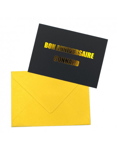 Carte - Bon anniversaire connard -...