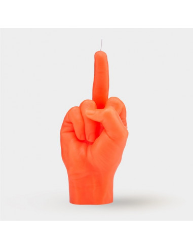 Candle Hand - Fuck - Orange Fluo