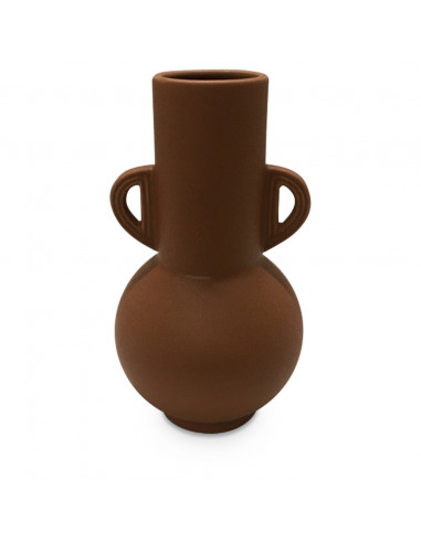 Vase en grès avec anses - Terracotta