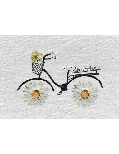 Carte à planter « Vélo Marguerite »