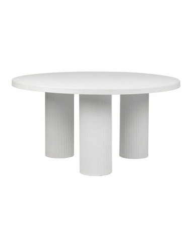 Table basse - métal grainé - blanche