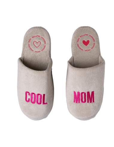 Chaussons Cool Mom - Gris & rose