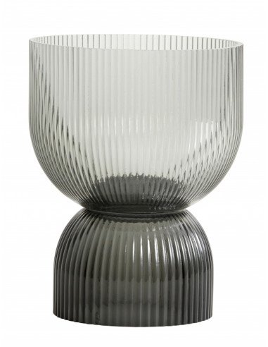 Vase ou bougeoir - Black/grey - M