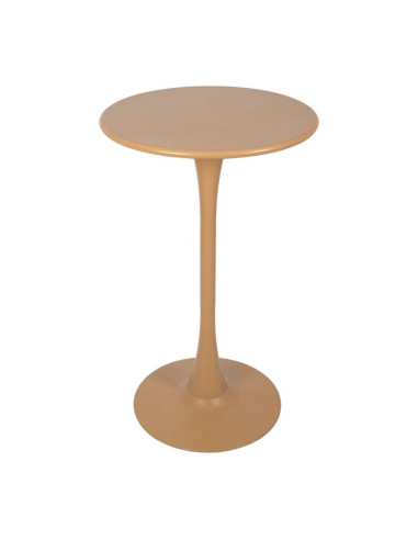 Table haute extérieur - métal beige