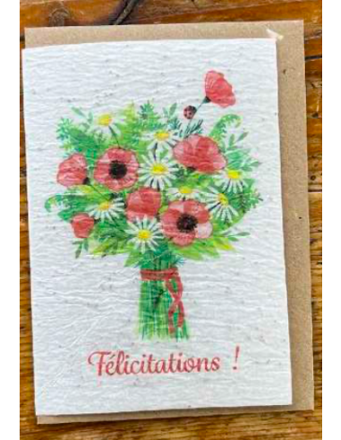 Carte à planter - « Bouquet...