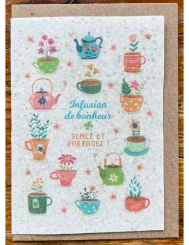 Carte à planter - « Infusion de...