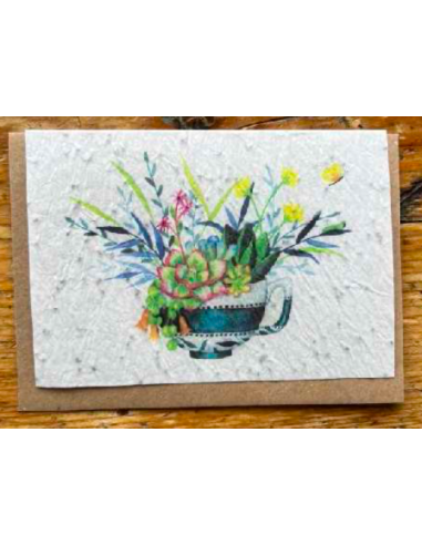 Carte à planter - « Théière...