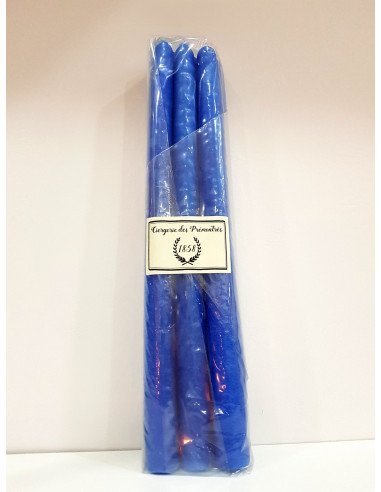 Bougies coniques x6 BLEU MARINE