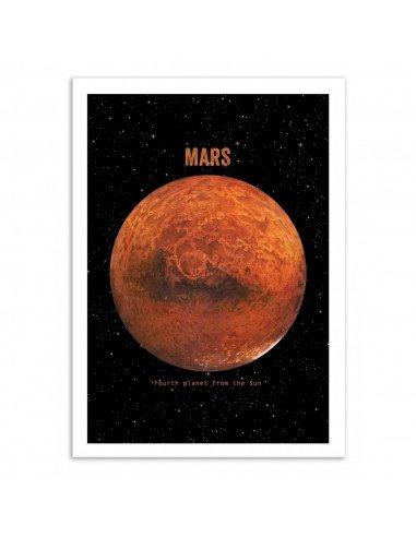 Art-Poster - Planete Mars -30 x 40 cm